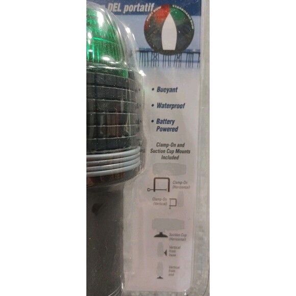 WEST MARINE Deck Mount Portable LED Bi-Color Navigation Bow Light NEW / SEALED - Picture 3 of 5